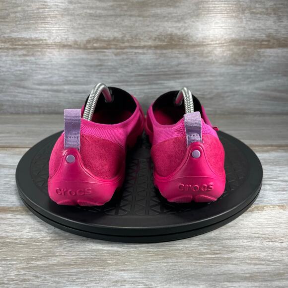 Crocs Woman's Pink Busy Fay Slip On Ballet Dance Flats Size 9 - Picture 4 of 8